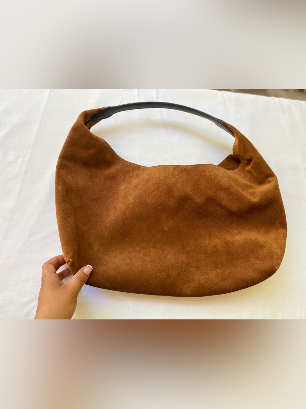 Madewell Mylie Suede Shoulder Leather Bag brown - Picture 3 of 11